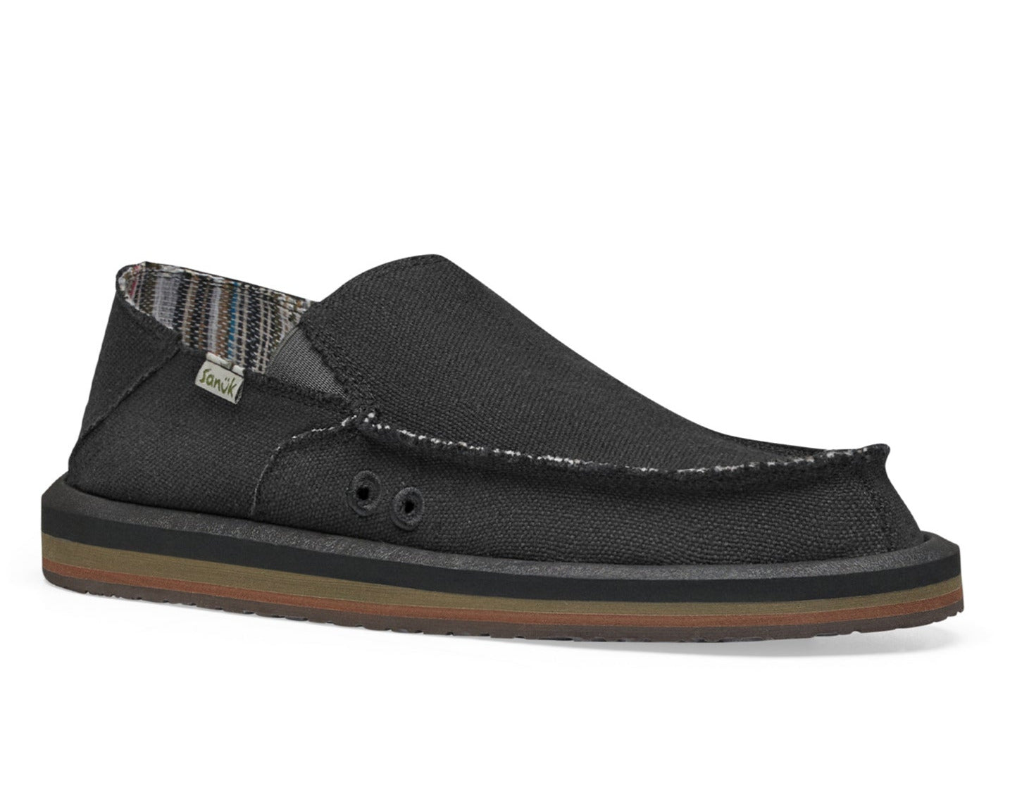 MEN S VAGABOND ST HEMP BLACK Sanuk Australia