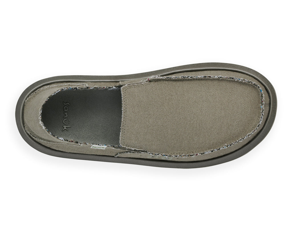 Sanuk Men's Vagabond Soft Top Hemp Natural Slip On Shoes 1117753