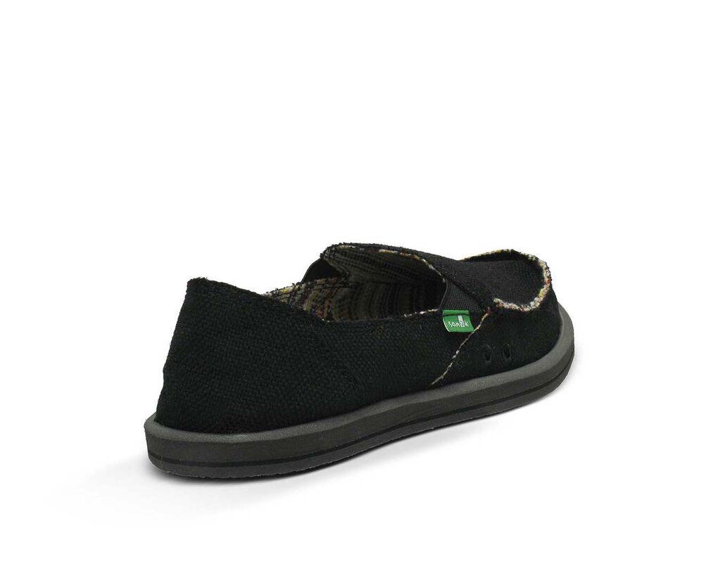 Sanuk donna hemp black on sale